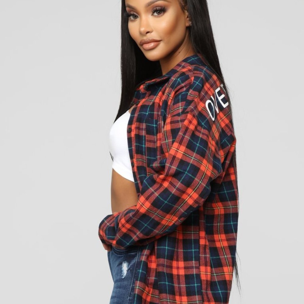 Overdress To Impress Top - Orange/Combo S - Picture 3 of 16